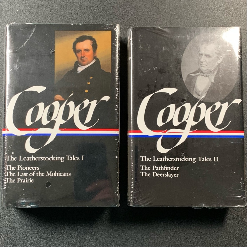NWOT James Fenimore Cooper 2 Book Bundle:”The Leatherstocking Tales I and II.